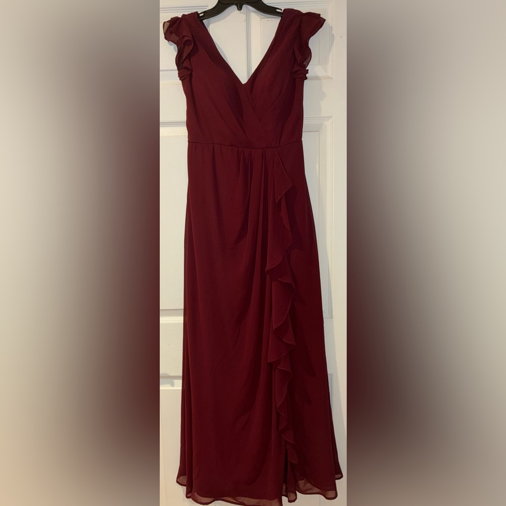 Bill Levkoff Burgundy Dress